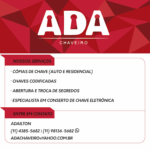 Imagem ilustrativa da empresa Ada Chaveiro em Taboão da Serra - SP