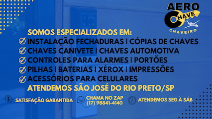 Aerochave em São José do Rio Preto - SP