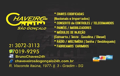 Bruno Chaveiro chaves codificadas em São Gonçalo - RJ