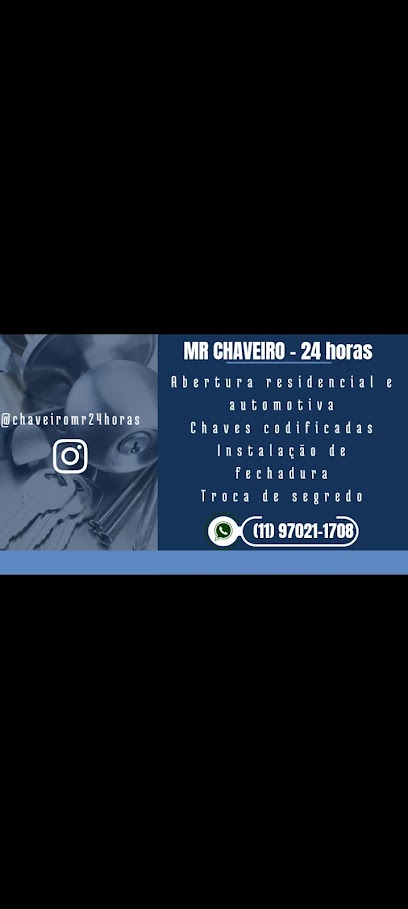 Imagem ilustrativa da empresa Chaveiro 24 Horas MR em São Paulo - SP
