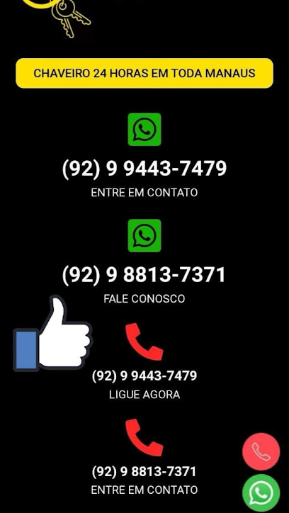 Chaveiro 24hs Manaus em Manaus - AM