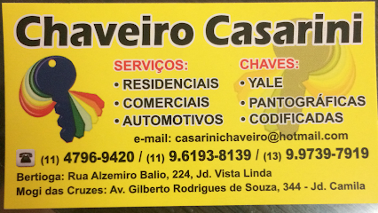 Chaveiro Casarini em Mogi das Cruzes - SP