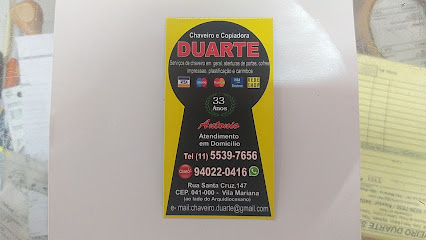 Imagem ilustrativa da empresa Chaveiro Duarte Vila Mariana em São Paulo - SP