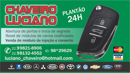 Imagem ilustrativa da empresa Chaveiro Luciano 24 Horas em Campos dos Goytacazes - RJ