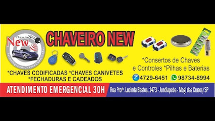 Chaveiro New 30 horas em Mogi das Cruzes - SP