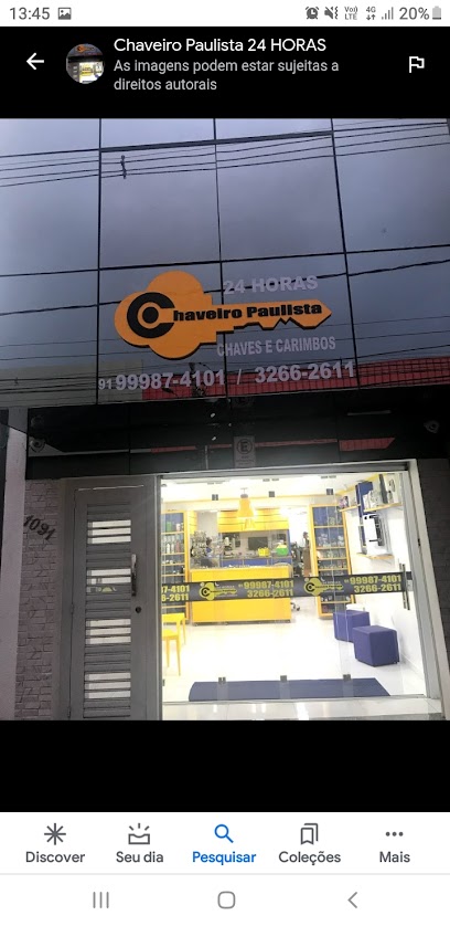 Imagem ilustrativa da empresa Chaveiro Paulista 24h em Belém - PA