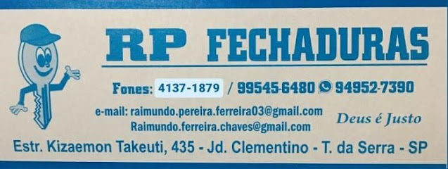 RP Fechaduras - A loja do chaveiro em Taboão da Serra - SP