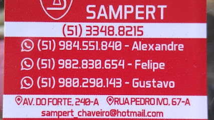 Tele chaveiro Sampert em Porto Alegre - RS